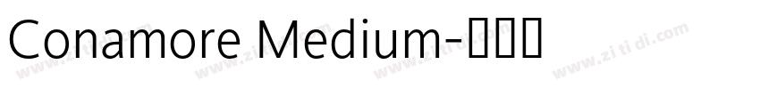Conamore Medium字体转换